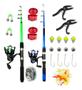 Imagem de Kit Pesca Completo 2 Vara + Molinete Isca Itens Barato Full