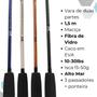 Imagem de Kit Pesca Completo 2 Varas Maciça + 2 Molinete Ul + Iscas