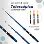 Imagem de Kit Pesca Completo Vara Telescópica + Molinete Ul + Iscas