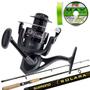 Imagem de Kit Pesca Rios Vara Shimano Solara Molinete 5 Rol Linha 4x