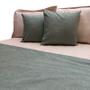 Imagem de Kit Peseira Boucle King Com 2 Capas De Almofada