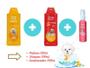 Imagem de Kit PetClean Shampoo Pelos Claros + Condicionador + Perfume Cães Gato Banho e Tosa