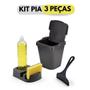 Imagem de Kit Pia Porta Detergente + Rodo +Lixeira 4,8L