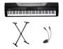 Imagem de Kit Piano Arranjador Kurzweil KA70 com Suporte e Luminária