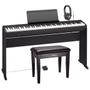 Imagem de Kit Piano Digital Com Banco, Estante e Fone FRP2 ACR - Roland