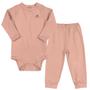 Imagem de Kit Pijama Térmico Body e Calça Bebê Energy Thermo Dry Rosa Salmão Up Baby