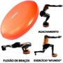 Imagem de Kit Pilates Bola Suica 65cm + Colchonete + Anel Flexivel + Disco de Equilibrio  Mandiali