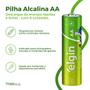 Imagem de Kit Pilhas Alcalinas AA Pequena C/8 AAA Palito C/8 Elgin