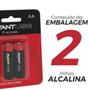 Imagem de Kit Pilhas Alcalinas Aa Pequena Com 02 Unidades 1.5v - Avant