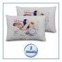 Imagem de Kit Pillow Top Casal Size Com 2 Travesseiros Siliconados