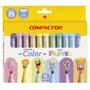 Imagem de Kit Pincel Color Pastel - 12 Cores  - Compactor