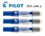 Imagem de Kit Pincel De Quadro Branco Recarregável Pilot Azul com 3