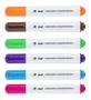 Imagem de Kit Pincel Marcador de Quadro Branco Lousa Flip Chart Colorido 6 cores BRW