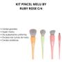 Imagem de Kit Pincel Melu By Ruby Rose C/4