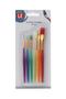 Imagem de Kit Pincel para Pintura Aquarela Cabo Plástico Colorido com 6 Unidades