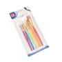 Imagem de Kit Pincel para Pintura Aquarela Cabo Plástico Colorido com 6 Unidades