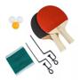 Imagem de Kit Ping Pong 2 Raquetes 3 Bolas Rede Suporte M888