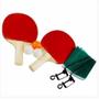 Imagem de Kit Ping Pong 2 Raquetes 3 Bolas Suporte E Rede 0803