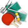 Imagem de Kit Ping Pong C/3 Bolas 1 Rede Tenis de Mesa e 2 Raquetes