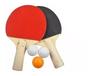 Imagem de Kit Ping Pong Com 2 Raquetes E 3 Bolas + Rede + Suporte