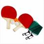 Imagem de Kit Ping Pong Tênis De Mesa Raquetes Rede Bolinhas Completo - wellmix