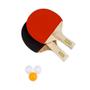 Imagem de Kit Ping Pong Tênis Mesa Com 2 Raquetes E 3 Bolinhas