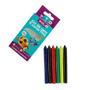 Imagem de Kit Pintura Livro para Colorir Infantil com Caixa de Giz de Cera 6 Unidades crianças diversão criatividade meninos e meninas - Sortido