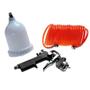 Imagem de Kit Pintura Pistola 1.5mm Caneca 500ml Mangueira 5m Pressure