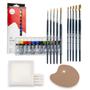 Imagem de Kit Pintura Tinta Artist Oleo Daler&rowney Paleta Tela Souza
