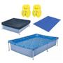 Imagem de Kit Piscina 1000 Litros Mor + Capa + Forro + 2 Coletes Inflavel Infantil