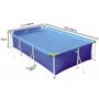 Imagem de Kit Piscina 3700 L + Bomba 110v + Capa e Forro Mor + Bola Inflavel Princesas