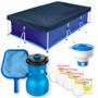 Imagem de Kit Piscina 3700 L + Capa + Forro + Filtro 110v + Peneira Netuno + Cloro + Flutuador