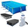 Imagem de Kit Piscina 5000 L Premium + Capa + Forro + Bomba Filtro 110v 3.600 L/H  Mor 