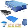 Imagem de Kit Piscina 5000l com Capa, Forro, Cloro, Peneira, Flutuador