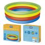 Imagem de Kit Piscina Banheira Arco Iris Inflável 550 Litros + Inflador Sanfonado - Mor