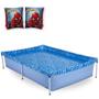 Imagem de Kit Piscina de Armacao Infantil 1000l + Boia de Braco Homem Aranha  Mor 