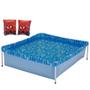 Imagem de Kit Piscina de Armacao Retangular Infantil 400l + Boia de Braco Homem-aranha  Mor 