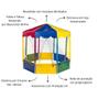 Imagem de Kit Piscina de Bolinhas Oitavada 2,00m Premium 1000 Bolinhas Resistente