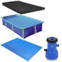 Imagem de Kit Piscina Premium 2500 L + Capa e Forro + Filtro 220v 3028 Litros Por Hora