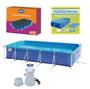 Imagem de Kit Piscina Premium 7600 Litros + Filtro Bomba + Capa + Forro - Mor