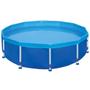 Imagem de Kit Piscina Redonda Estrutural 4500 L /   2,78 M + Forro Protecao Chao  Mor 