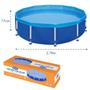 Imagem de Kit Piscina Redonda Estrutural 4500 L /   2,78 M + Forro Protecao Chao  Mor 