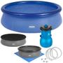 Imagem de Kit Piscina Redonda Inflavel 2400 L com Bomba 3028 L/Hr, Capa e Forro