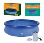 Imagem de Kit Piscina Splash Fun 4600L + Capa Forro Filtro Mor - 110V