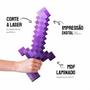Imagem de Kit Pixel NETHERINE ENCANTADO Espada, Picareta, Machado