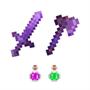 Imagem de Kit Pixel NETHERINE ENCANTADO Espada, Picareta, Machado