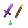 Imagem de Kit Pixel NETHERINE ENCANTADO Espada, Picareta, Machado