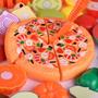 Imagem de Kit Pizza Cortador Crec Brinquedo Infantil Fast Food