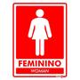 Imagem de Kit Placa Banheiro Masculino/Feminino