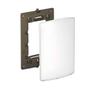 Imagem de Kit Placa Cega com Suporte 4x2 Branco Gloss Nereya Legrand